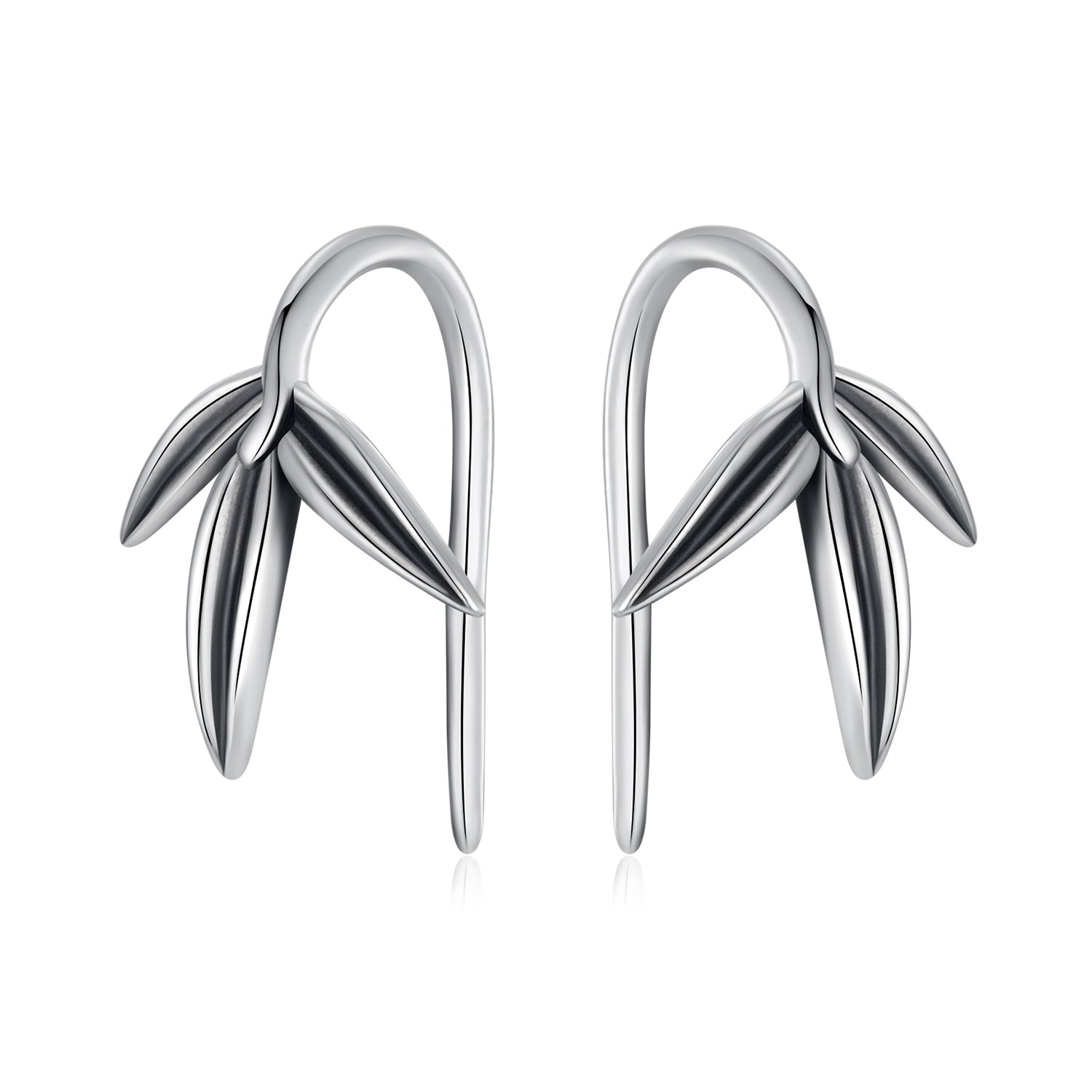 925 Sterling Silver Oxidized Silver Earrings for Women  DestGlow