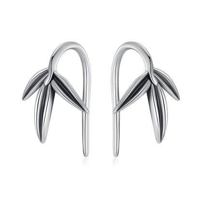 925 Sterling Silver Oxidized Silver Earrings for Women  DestGlow