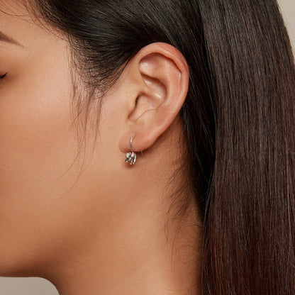 S925 Oxidized Silver Earrings 17x3mm for Women  DestGlow
