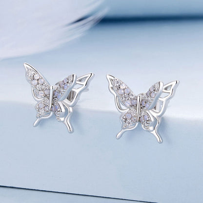 925 Sterling Silver Opal Nanometer Stone Earrings for Women  DestGlow