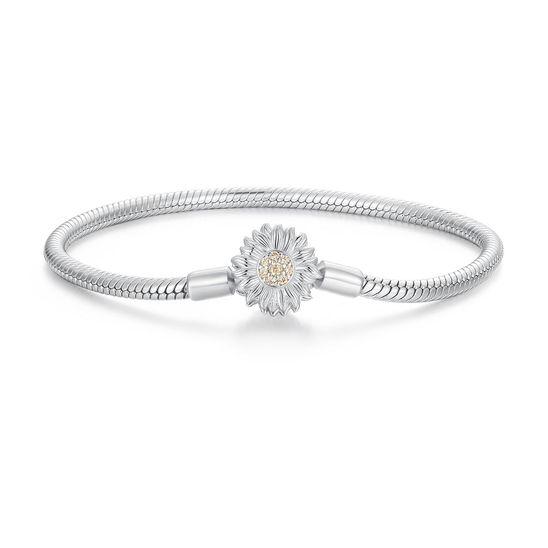 925 Sterling Silver Pavé Setting CZ Bracelet for Women - 17.0 Size, 170mm Length, 3mm Chain Thickness  DestGlow