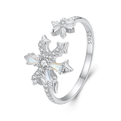 925 Sterling Silver Ring with White Gold Plating and CZ for Women  DestGlow