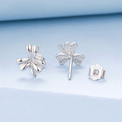 925 Sterling Silver White Gold Plated 0.7cm Earrings for Women  DestGlow