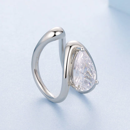 925 Sterling Silver Hoop Earrings with Pavé Setting CZ in White Gold  DestGlow