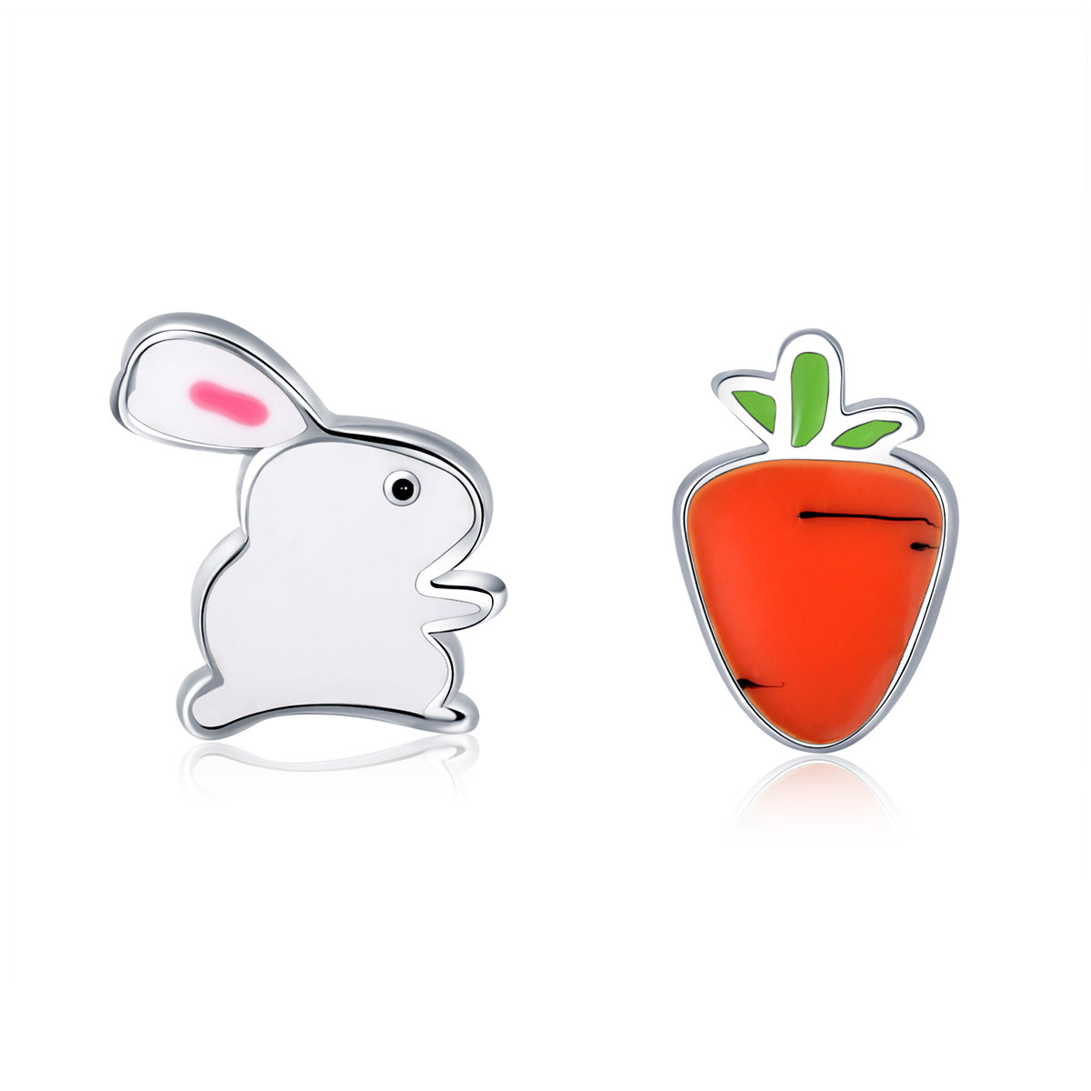 925 Sterling Silver Earrings with Enamel Process for Women  DestGlow