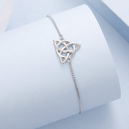 925 Sterling Silver White Gold Plated Bracelet with Length 15+6cm for Women  DestGlow