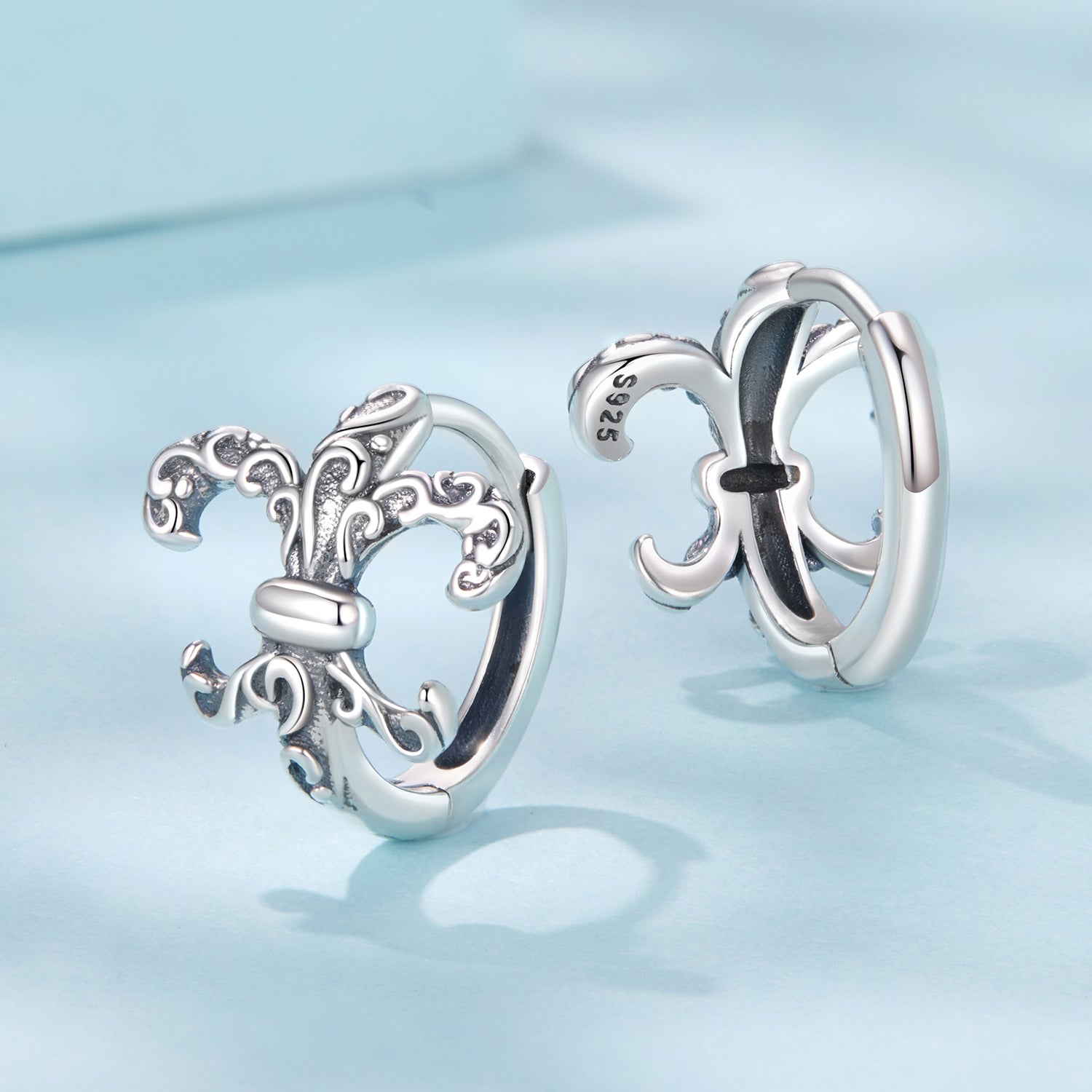 925 Sterling Silver Earrings for Women - 1.2cm  DestGlow