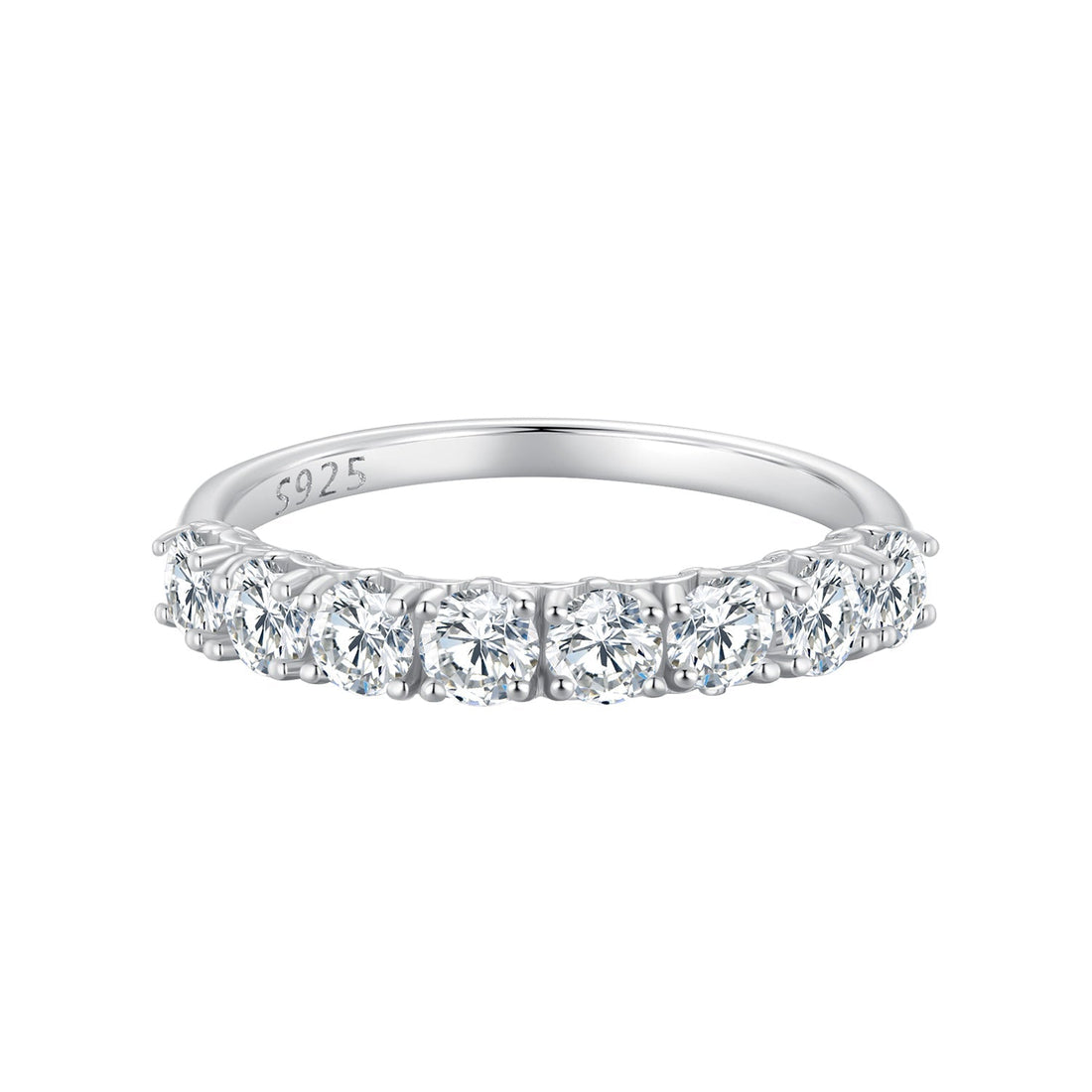 925 Sterling Silver Plated Moissanite Ring Size 5 for Women  DestGlow