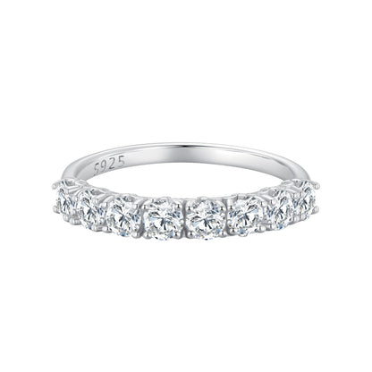 925 Sterling Silver Plated Moissanite Ring Size 5 for Women
