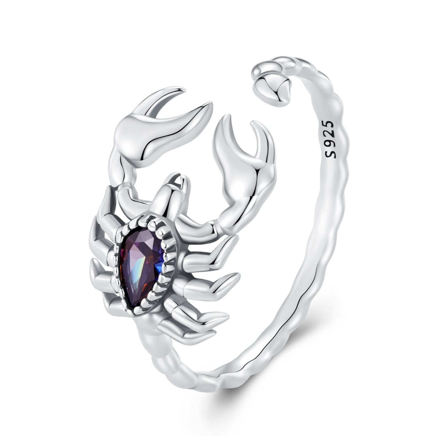 925 Sterling Silver Pavé CZ Oxidized Silver Ring 1.9mm Style E  DestGlow