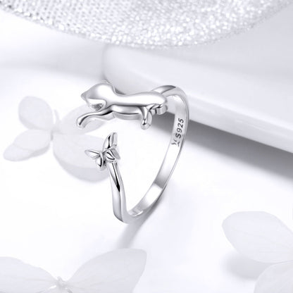 925 Sterling Silver Ring with 0.2cm Width and 1.2cm Claw Height  DestGlow