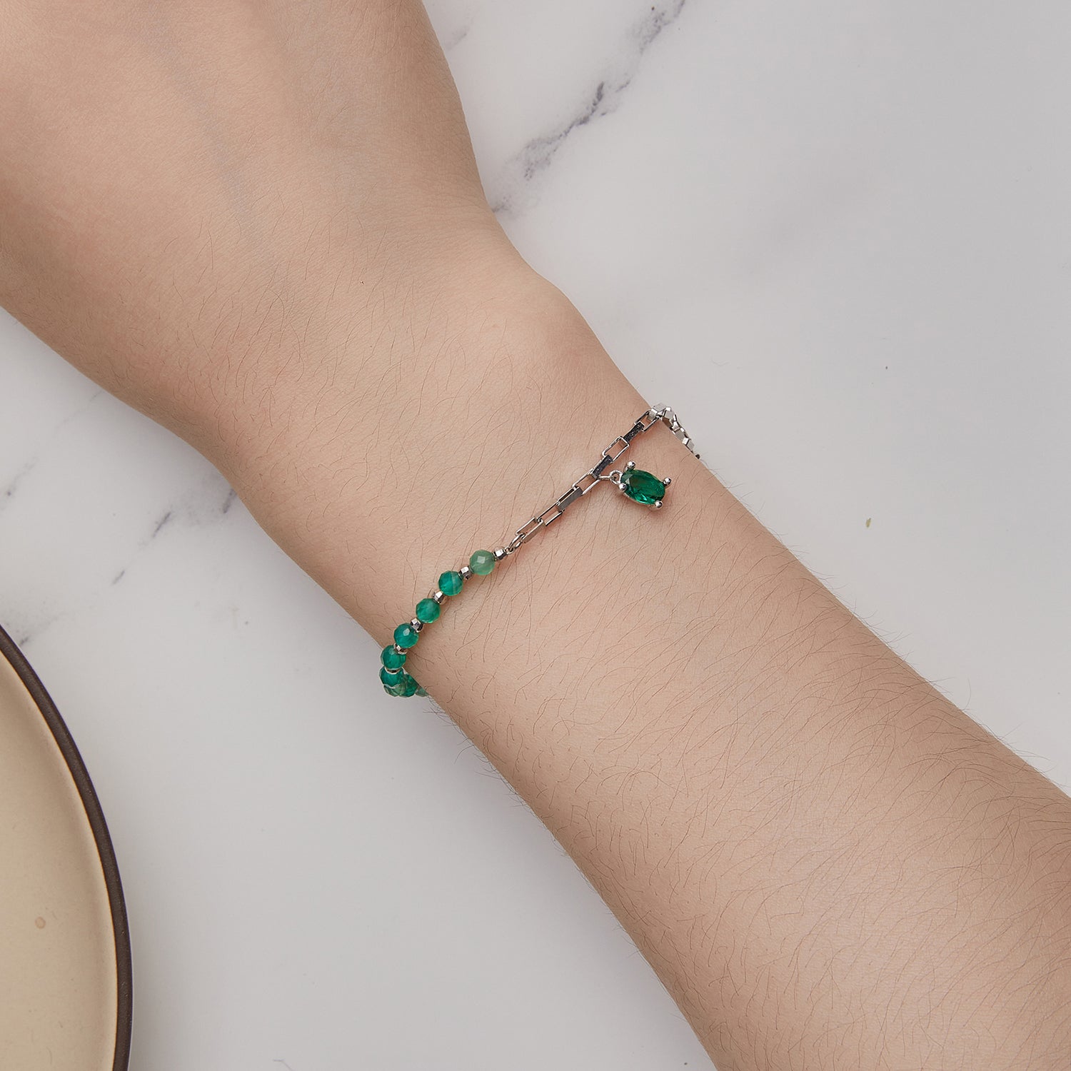 925 Sterling Silver Bracelet with Pavé Setting CZ - 210mm - for Women  DestGlow