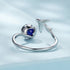 925 Silver 1.8mm Lapis Lazuli Ring  DestGlow