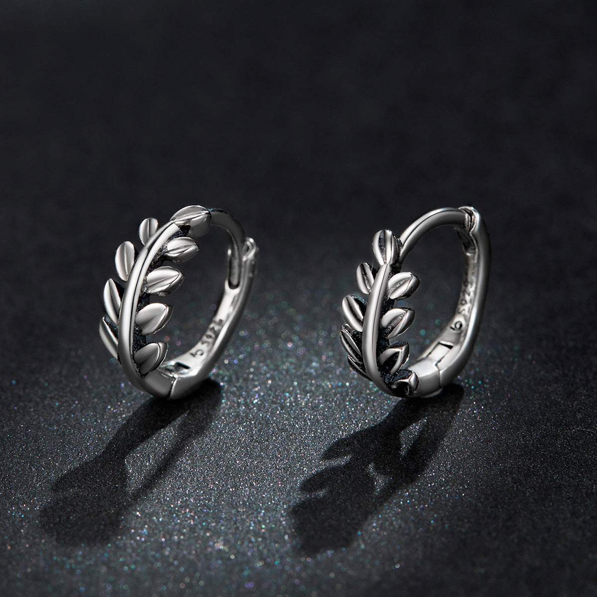 S925 Oxidized Silver Earrings 1.2*0.5cm for Women  DestGlow
