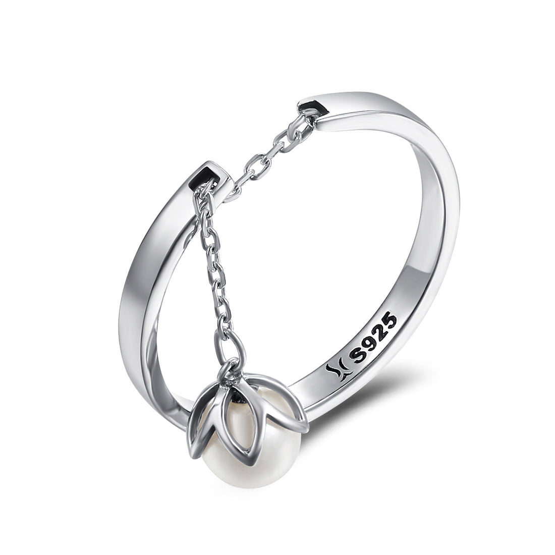 S925 Sterling Silver Ring Width 0.2CM Bead 0.6CM for Women  DestGlow