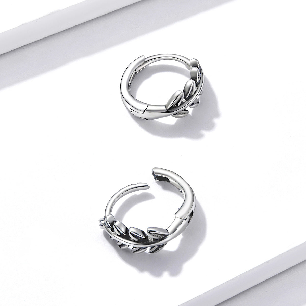 S925 Oxidized Silver Earrings 1.2*0.5cm for Women  DestGlow