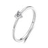 925 Sterling Silver 0.4cm Heart-shaped CZ Ring  DestGlow