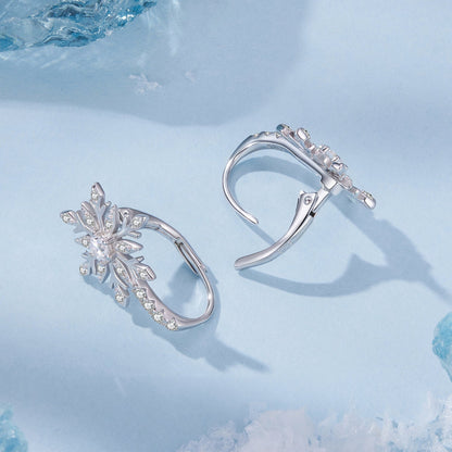 925 Sterling Silver Earrings with Pavé Setting CZ in White Gold for Women  DestGlow