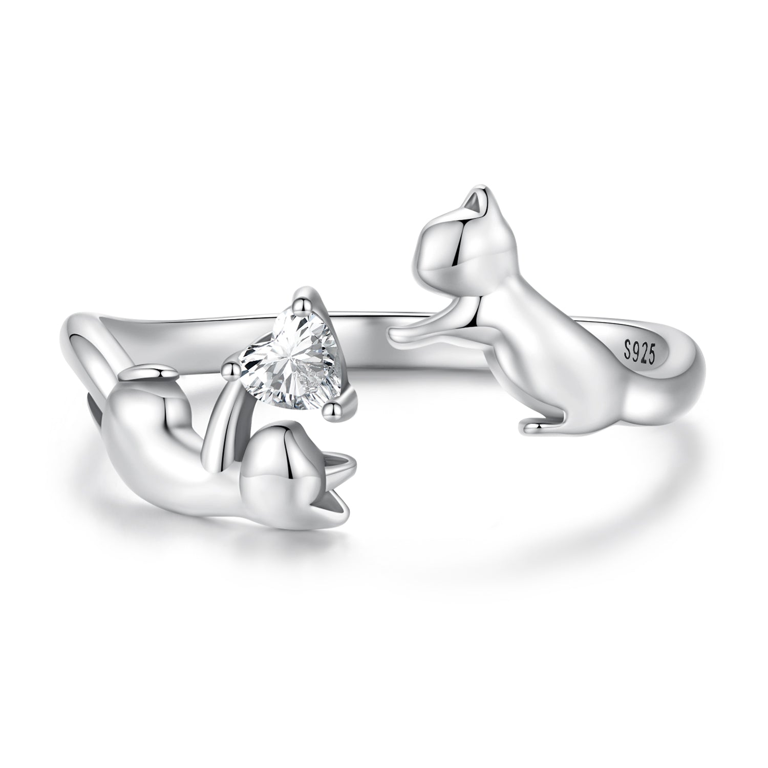 925 Sterling Silver 3mm Pavé Setting CZ Ring  DestGlow