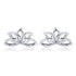 925 Sterling Silver Plated Platinum Earrings  DestGlow