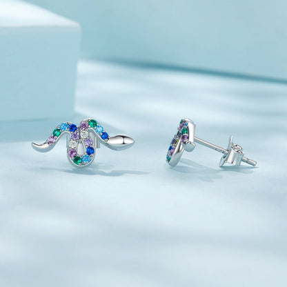 925 Sterling Silver Earrings with Pavé Setting CZ, 7x15mm, Plated Platinum for Women  DestGlow