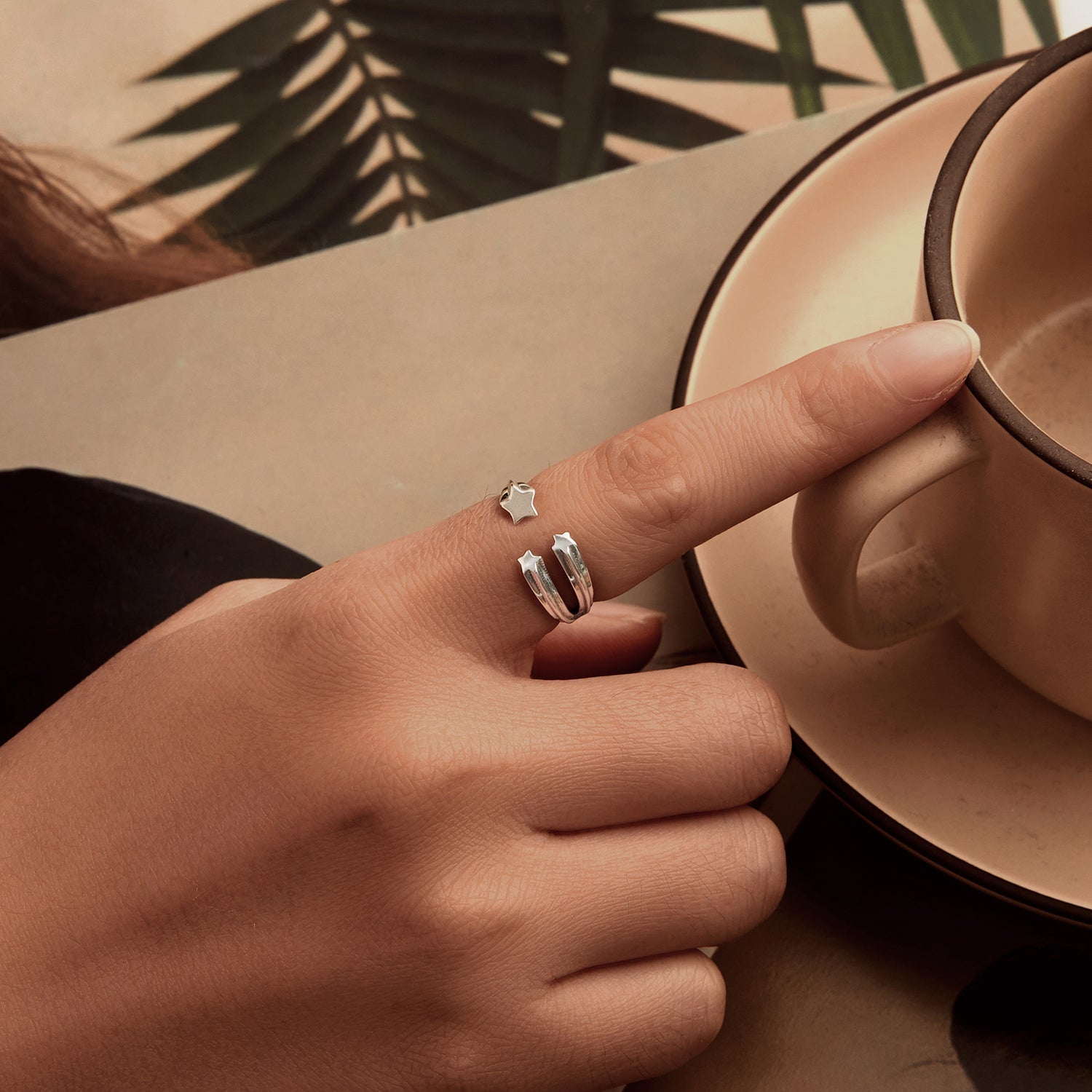 925 Sterling Silver Ring with Oxidized Finish - Width 0.15-0.8cm for Women  DestGlow