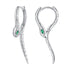 925 Sterling Silver Earrings with CZ in Pavé Setting  DestGlow
