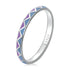 925 Sterling Silver Wide Enamel Ring Size 6.0 for Women  DestGlow