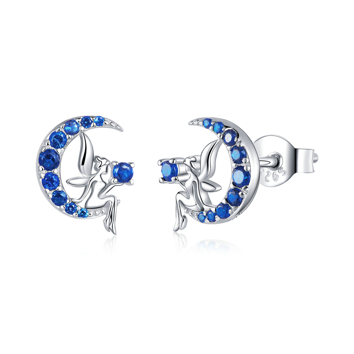 925 Sterling Silver Plated Platinum Pavé Setting CZ Earrings  DestGlow