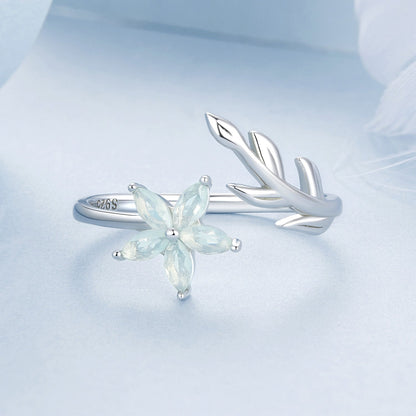 925 Sterling Silver &amp; Opal Ring for Women  DestGlow