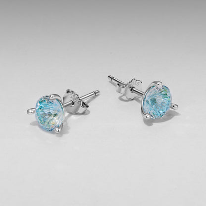 925 Sterling Silver Oxidized CZ Earrings