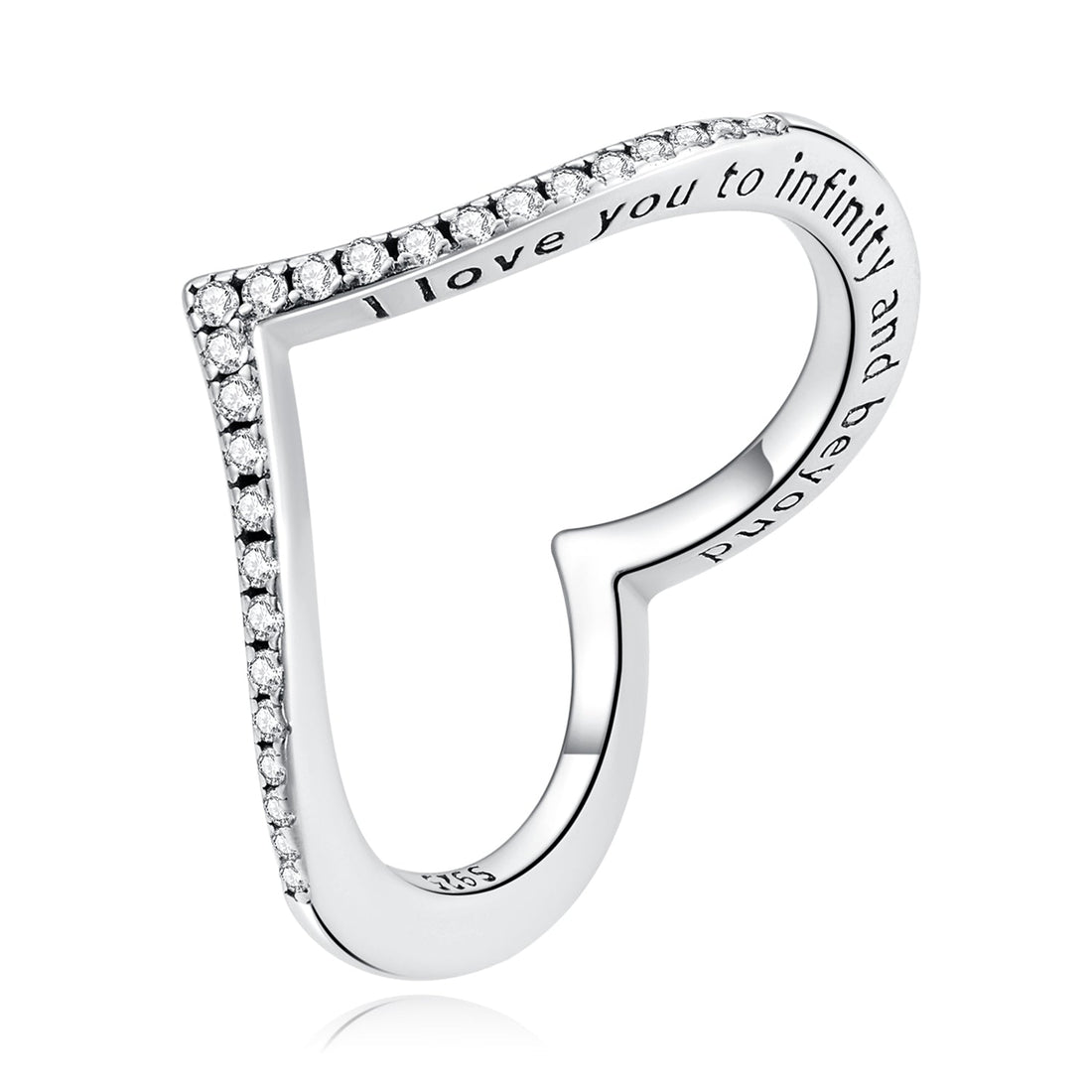 925 Sterling Silver Oxidized Size 6.0 Pavé CZ Ring for Women  DestGlow
