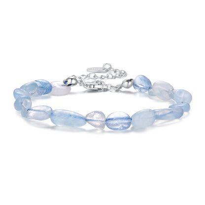 925 Sterling Silver Crystal Bracelet 15+6cm for Women  DestGlow