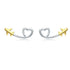 925 Sterling Silver Earrings, 0.6cm, Plated Gold, Plated Platinum for Women  DestGlow