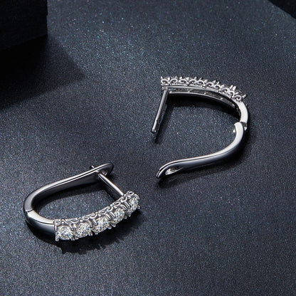 S925 Sterling Silver Moissanite Earrings 0.30 Carat for Women  DestGlow