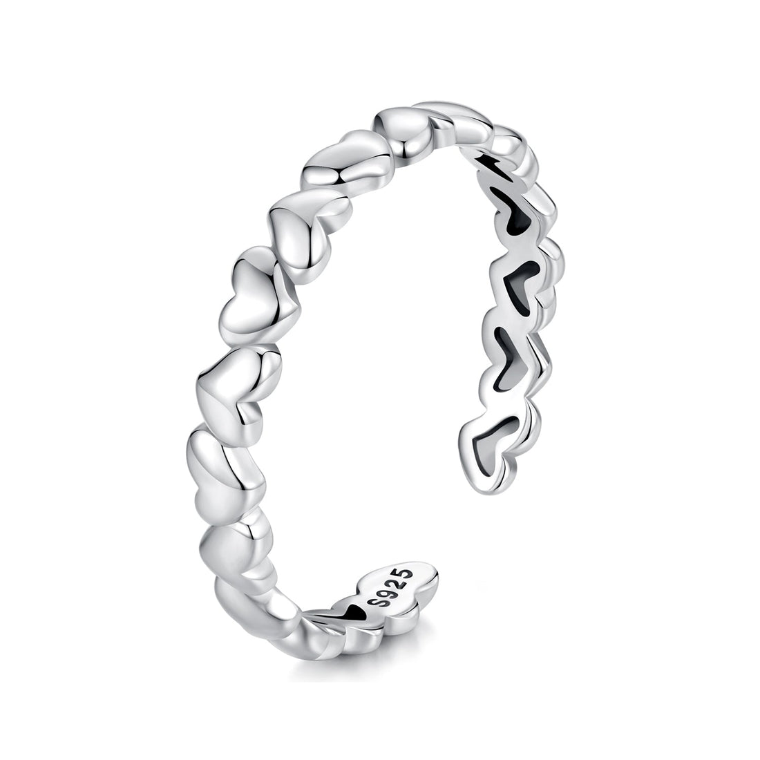925 Sterling Silver Oxidized Silver 0.3cm Width Ring for Unisex  DestGlow