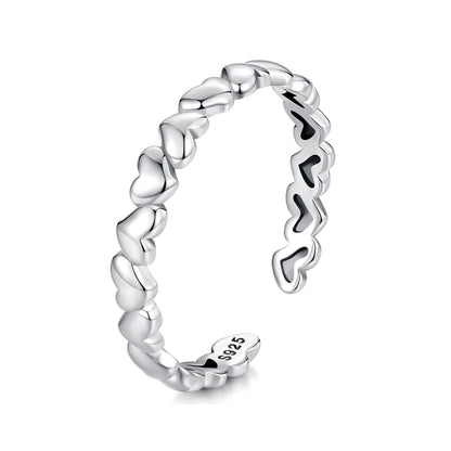 925 Sterling Silver Oxidized Silver 0.3cm Width Ring for Unisex  DestGlow