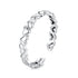 925 Sterling Silver Oxidized Silver 0.3cm Width Ring for Unisex  DestGlow