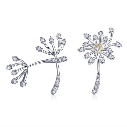 925 Sterling Silver Jewelry Set with Pavé Setting CZ, 2.0*1.4cm  DestGlow