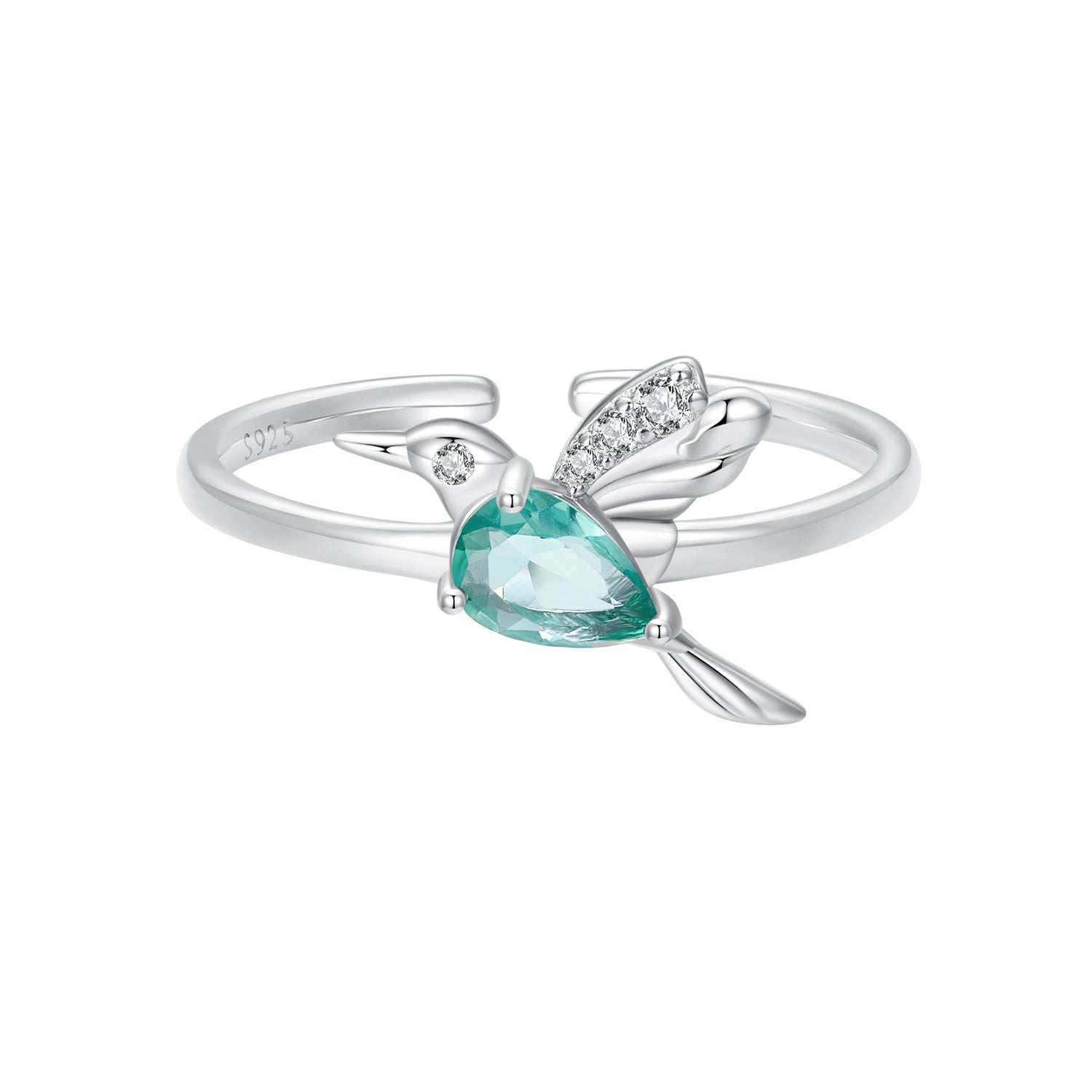 925 Sterling Silver Pavé CZ Ring  DestGlow