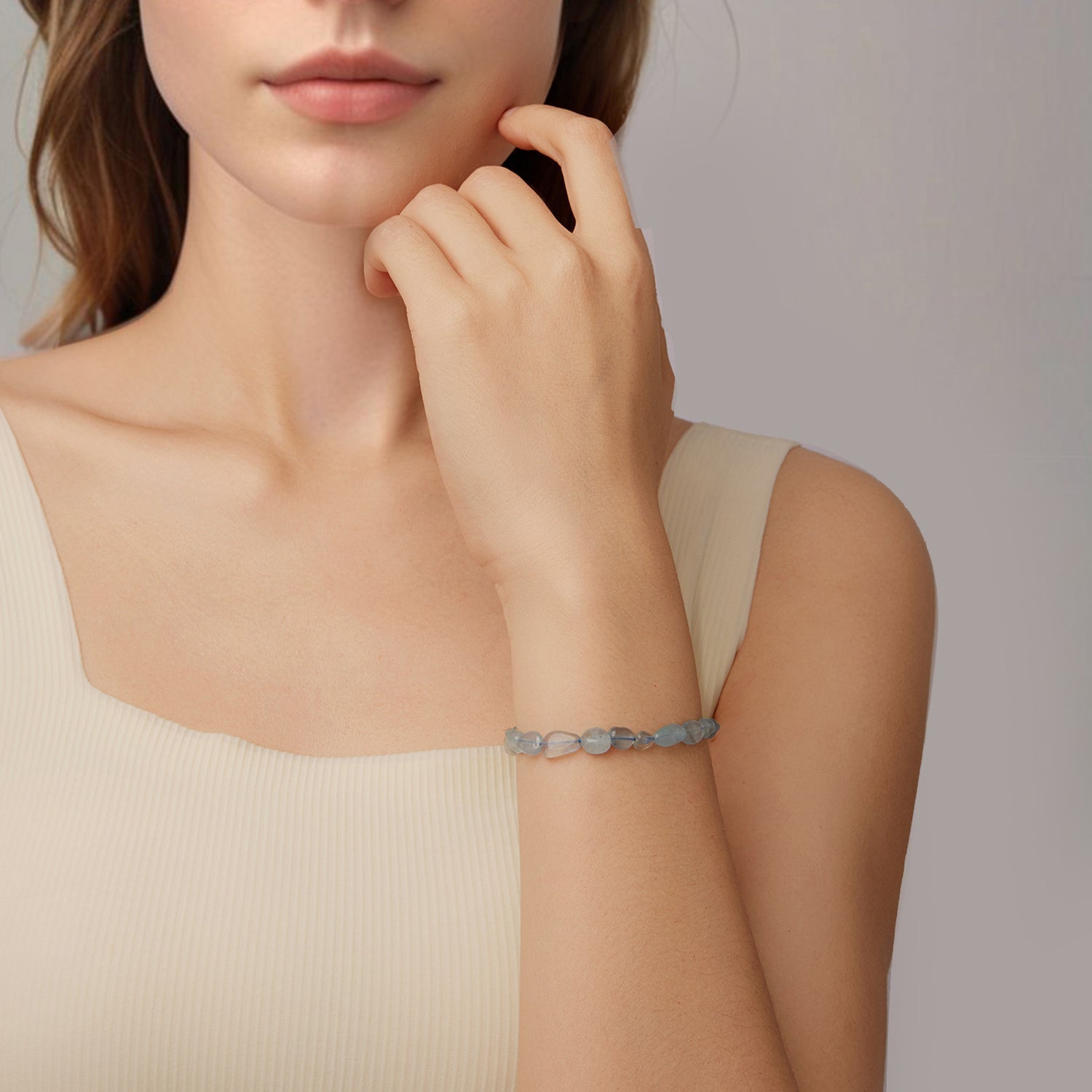 925 Sterling Silver Crystal Bracelet 15+6cm for Women  DestGlow