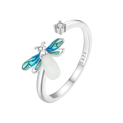 925 Sterling Silver White Gold Plated Enamel Pavé Setting CZ Ring  DestGlow