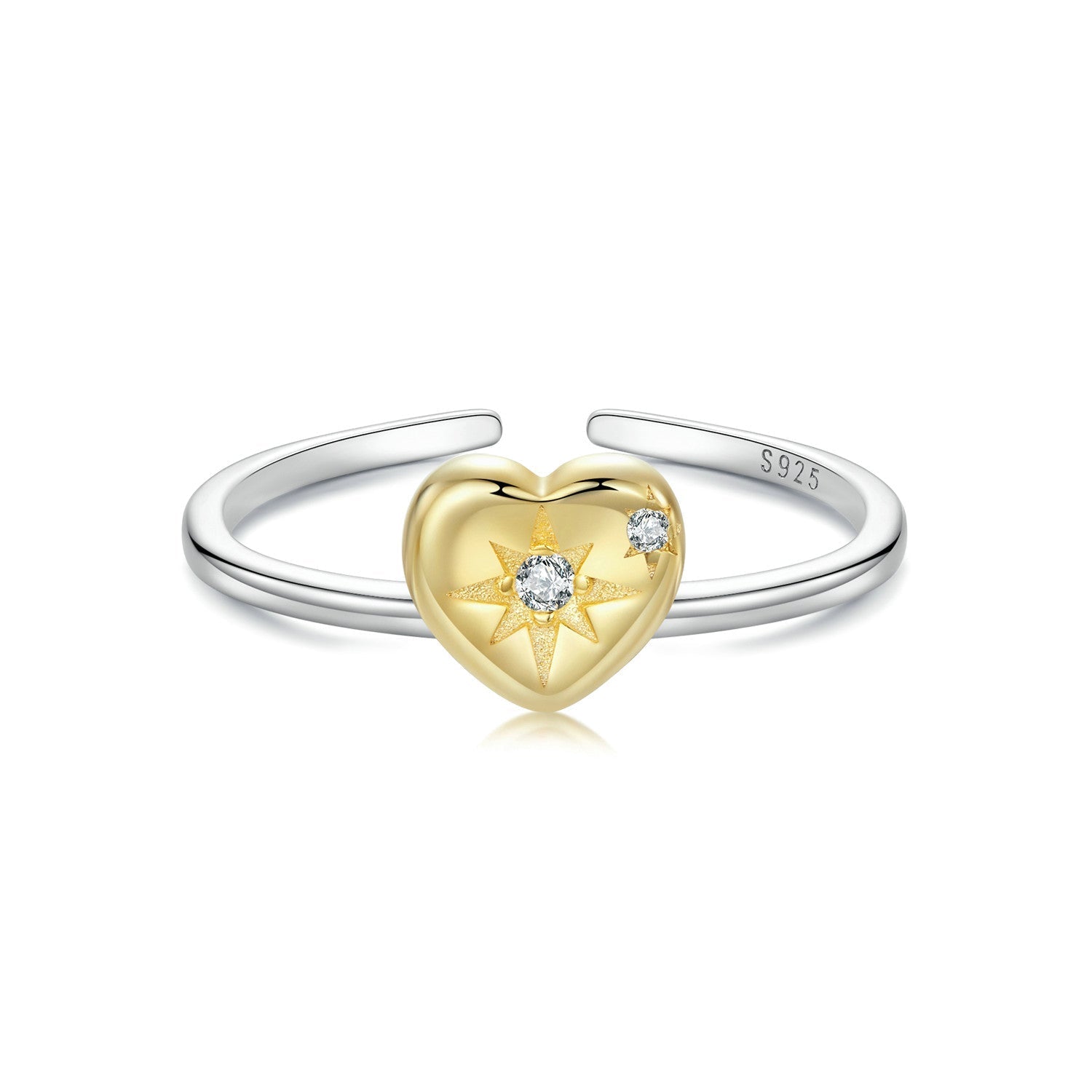 925 Sterling Silver Plated White Gold Pavé Setting CZ Ring for Women  DestGlow