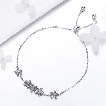 925 Sterling Silver Bracelet 22cm for Women  DestGlow