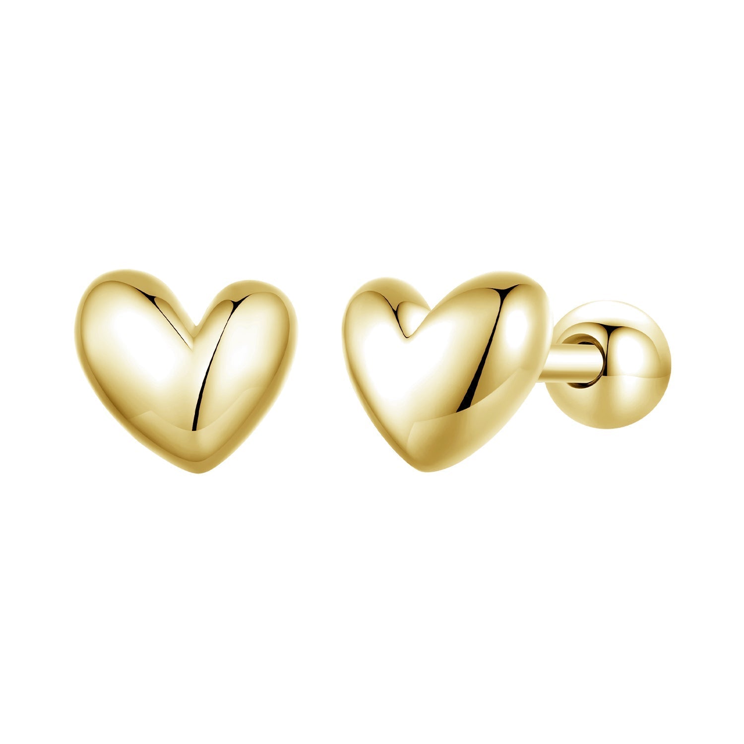 925 Sterling Silver Plated Platinum 5mm Earrings for Women  DestGlow