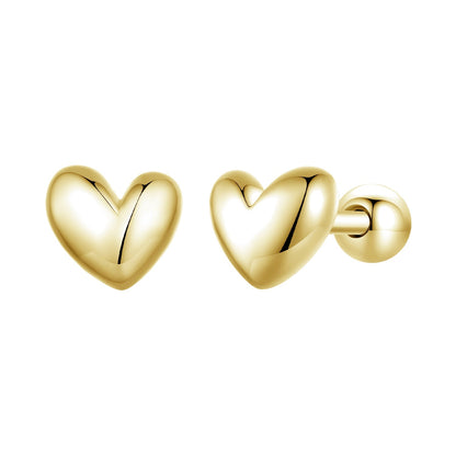 925 Sterling Silver Plated Platinum 5mm Earrings for Women  DestGlow