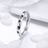 925 Sterling Silver Ring for Women - Size 5.0, Width 0.3cm  DestGlow