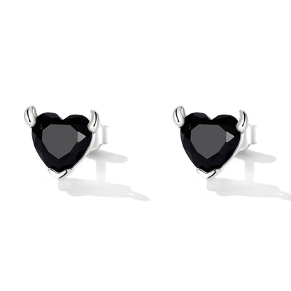 925 Sterling Silver Oxidized CZ Earrings for Women  DestGlow