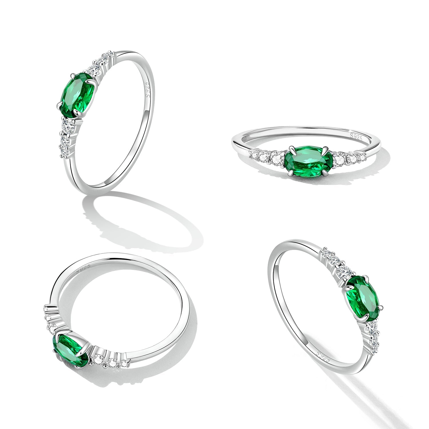 925 Sterling Silver &amp; Platinum Plated 0.1cm CZ Ring for Women - Size 6.0 by Bids.com
