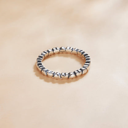 925 Sterling Silver Oxidized Ring Size 6.0 for Women  DestGlow